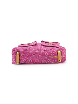Pink Denim Shoulder Bag