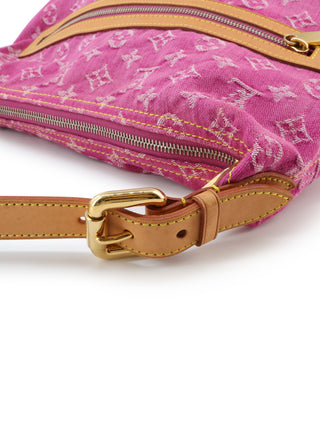 Pink Denim Shoulder Bag