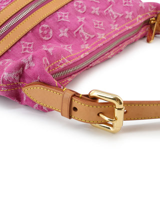 Pink Denim Shoulder Bag