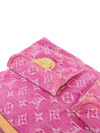 Pink Denim Shoulder Bag