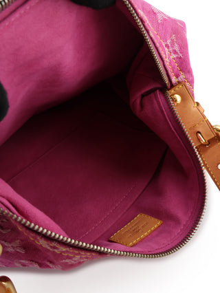 Pink Denim Shoulder Bag