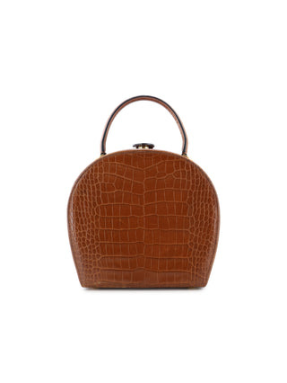 Croc Embossed Vanity Handbag