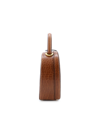 Croc Embossed Vanity Handbag