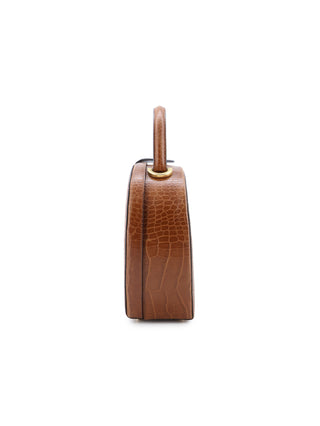 Croc Embossed Vanity Handbag