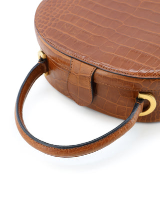 Croc Embossed Vanity Handbag