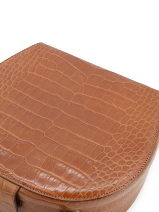 Croc Embossed Vanity Handbag