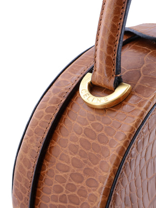 Croc Embossed Vanity Handbag