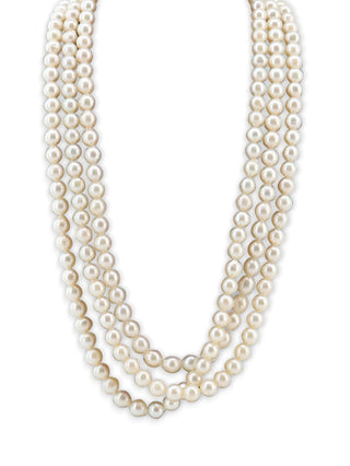 Three Strand Pearl Necklace
