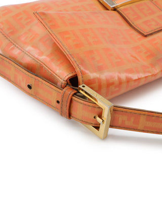 Vinyl Zucchino Baguette Shoulder Bag