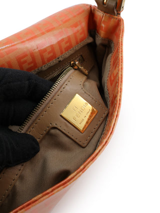 Vinyl Zucchino Baguette Shoulder Bag