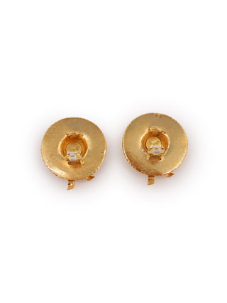 Straw Hat Motif Earrings