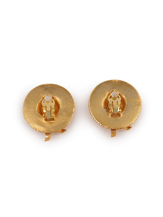Straw Hat Motif Earrings