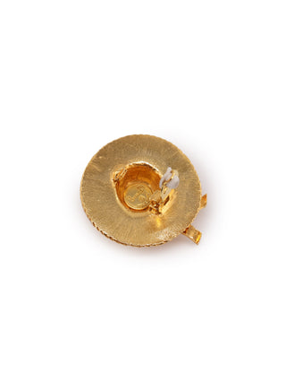 Straw Hat Motif Earrings