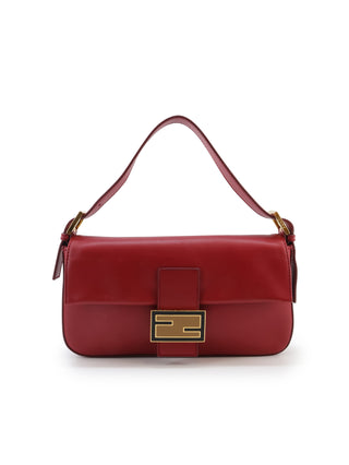 Leather Baguette Shoulder Bag