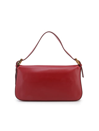 Leather Baguette Shoulder Bag