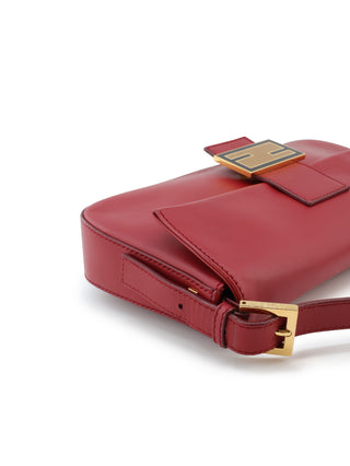 Leather Baguette Shoulder Bag