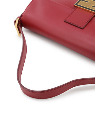 Leather Baguette Shoulder Bag