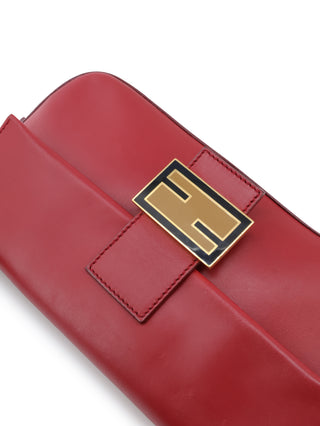 Leather Baguette Shoulder Bag
