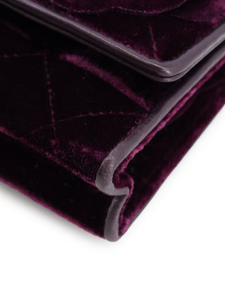 Velvet Camellia Flap Bag