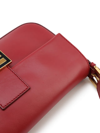 Leather Baguette Shoulder Bag