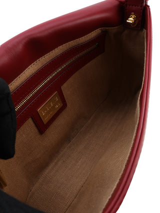 Leather Baguette Shoulder Bag