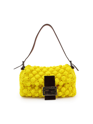 Crochet Baguette Shoulder Bag