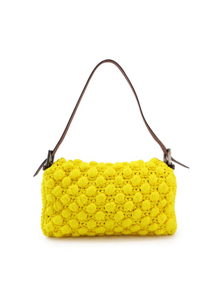 Crochet Baguette Shoulder Bag
