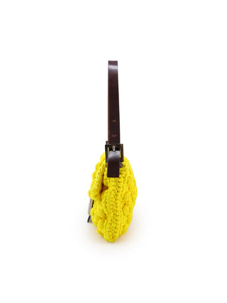 Crochet Baguette Shoulder Bag