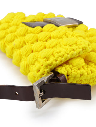 Crochet Baguette Shoulder Bag