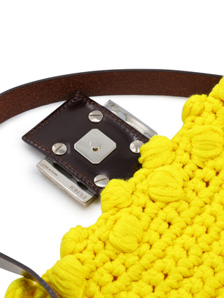 Crochet Baguette Shoulder Bag