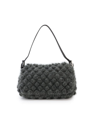 Wool Baguette Shoulder Bag