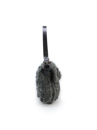 Wool Baguette Shoulder Bag
