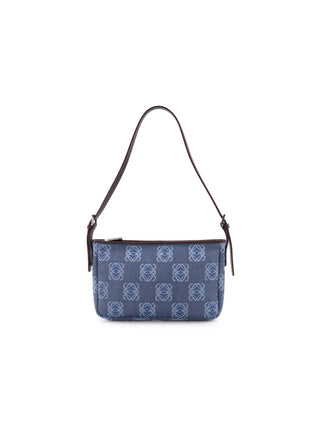 Anagram Denim Shoulder Bag