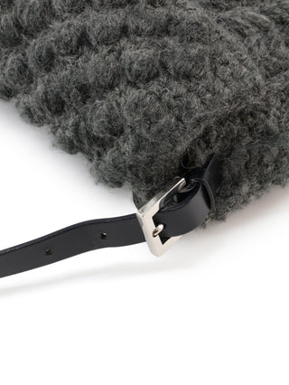 Wool Baguette Shoulder Bag