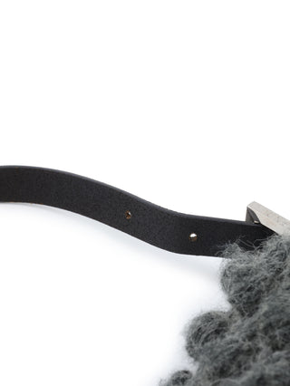 Wool Baguette Shoulder Bag