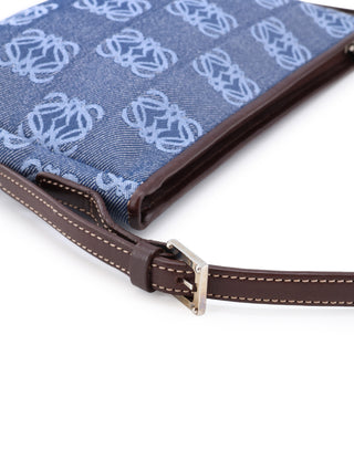 Anagram Denim Shoulder Bag