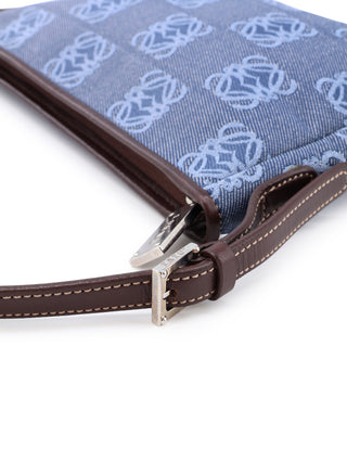 Anagram Denim Shoulder Bag