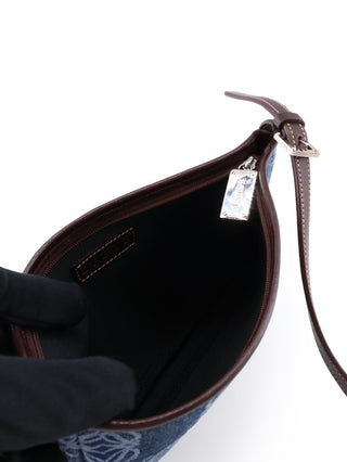Anagram Denim Shoulder Bag