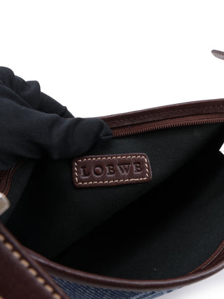 Anagram Denim Shoulder Bag