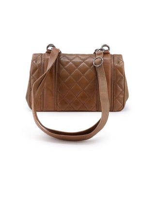 Dual Turnlock Flap Shoulder Bag