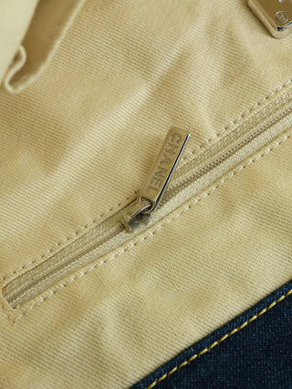 Luxury Line Denim Tote Bag
