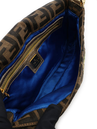 Zucca Floral Embroidered Baguette Handbag