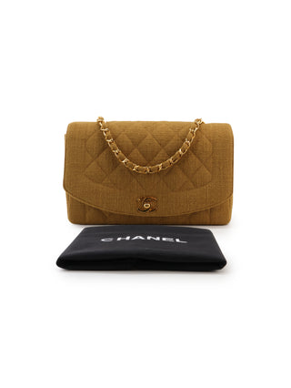 Linen Diana Shoulder Bag