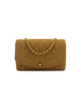 Linen Diana Shoulder Bag