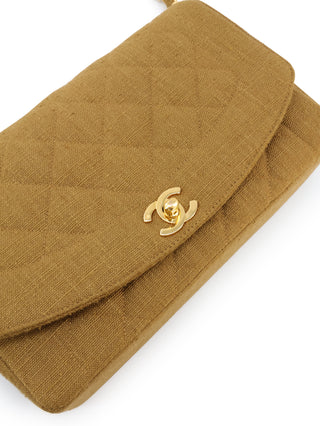Linen Diana Shoulder Bag