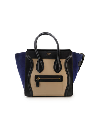 Tricolor Micro Luggage Tote Bag