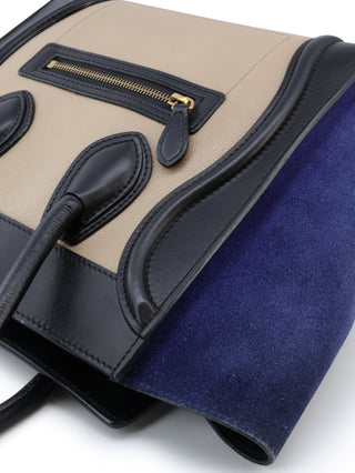 Tricolor Micro Luggage Tote Bag