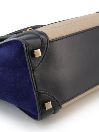 Tricolor Micro Luggage Tote Bag