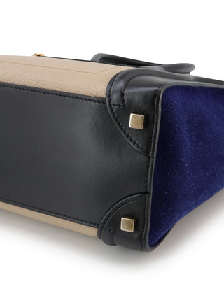 Tricolor Micro Luggage Tote Bag