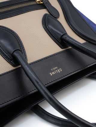 Tricolor Micro Luggage Tote Bag